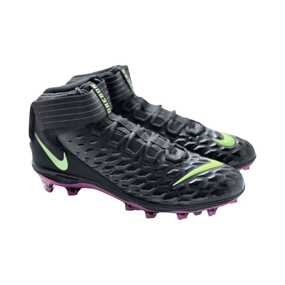 Size 15 Nike Force Savage Pro 2 Oregon Ducks Breast Cancer PE Mens CI9869-067 - Picture 2 of 8